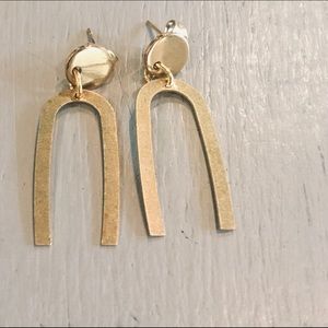 All about that brass dangle minimalist earrings